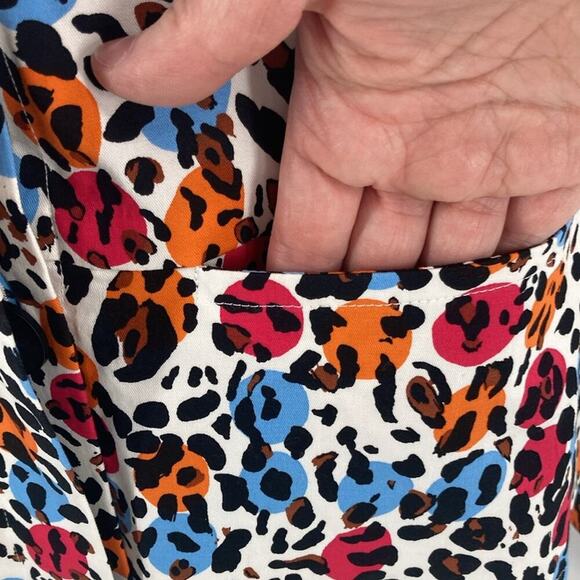 Sara Campbell Womens Polka Dot Animal Print Blazer Jacket Size M USA - Picture 8 of 16